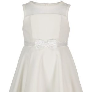 Toddler girls flower girl white dress. Kids dresses . Children apparel . Formal